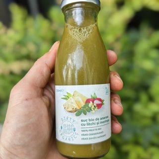Suc bio de ananas cu litchi și moringa 250ml