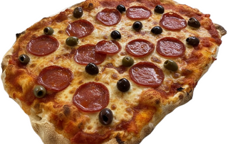 Pinsa spianata e olive taggiasche