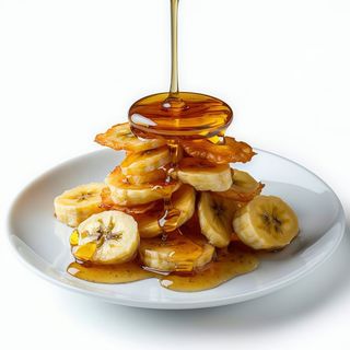 Manzana, Plátano Frito Con Miel