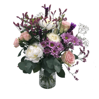 Ramo variado premium tonalidades rosas y blancas