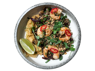 Падтай з креветками