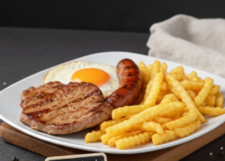 Plato Combinado De Lomo Adobado