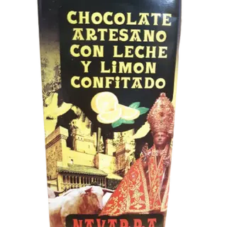 Chocolate Artesano con leche y limon confitado