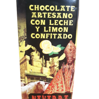 Chocolate Artesano con leche y limon confitado