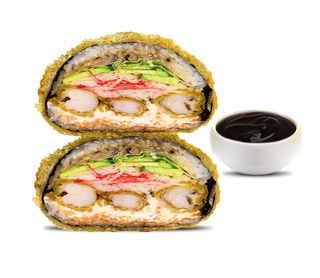 Суші бургер з креветкою