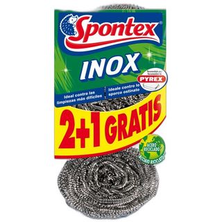 Estropajo Inox Spontex 2+1 Uds.