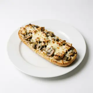 Zapiekanka ser z pieczarkami i kurczakiem