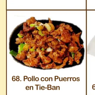 68. Pollo con puerros en Tie-Ban