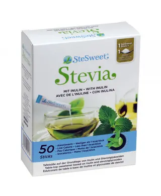 Edulcorante Stevia Stesweet 50 Sticks