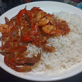 White Rice & Native Crab Sauce