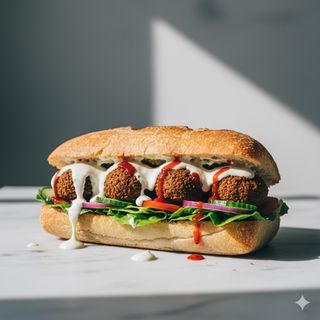 Panino falafel