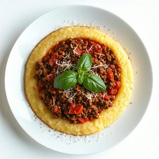 Polente al Ragu' Bolognese