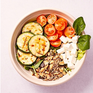 Zucchini vege salad