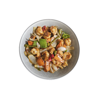 Gambas con salsa picante