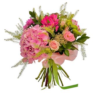 Dulceata de vara, hortensie si flori roz