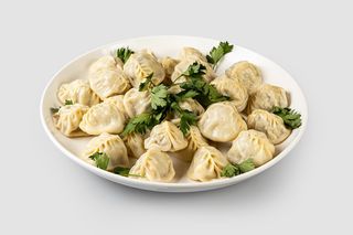 Манты с тыквой на компанию