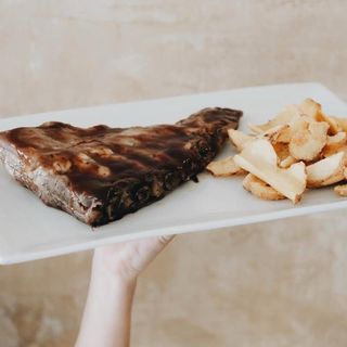 Costella de porc ibèric a la barbacoa