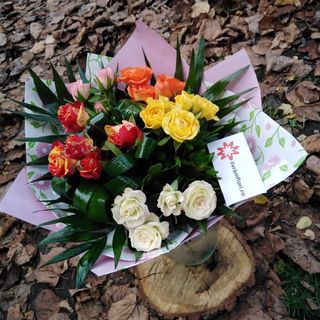 Buchet mix de mini roze