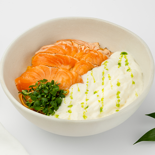 Paste cremoase cu somon și mousse de brânză de oaie