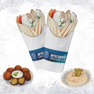 Duo Gyros Hummus Falafels