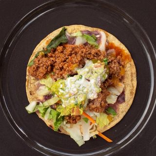 Taco Tostada De Chili Con Carne