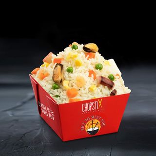 Orez Jasmine cu fructe de mare