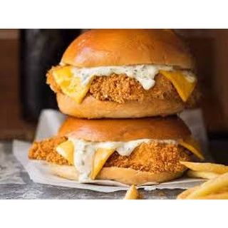  Fish Fillet Cheese Burger  & Fries