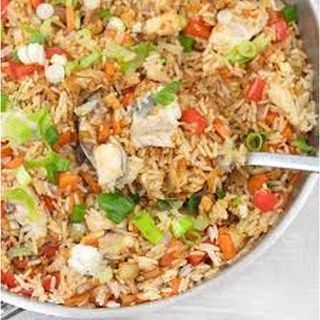 Vegetable Fried Rice With Fish Fillet