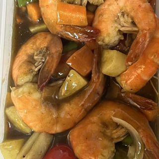 Gambas Con Verduras