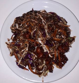 Pohovani riblji file sa povrćem i šampinjonima