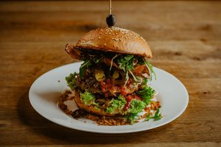 Burger Spicy American Podwójny