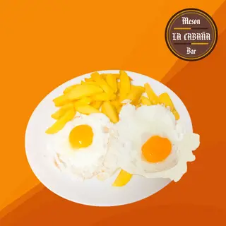 Plato Combinado De Huevos Con Patatas