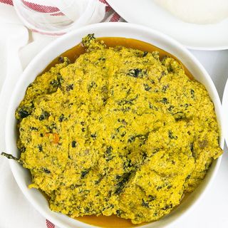 Egusi soup + Goat meat
