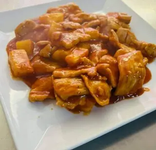 Carne de Porco com Ananás Fresco