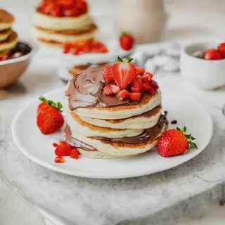 Pancakes Nutella Fruits Secs