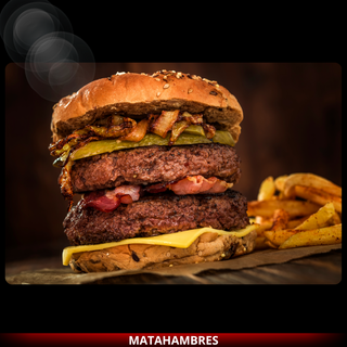 BURGER DE TERNERA DOBLE + PATATAS FRITAS