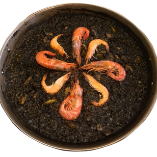 Paella Arroz Negro con Gambones (Para 2 Personas)