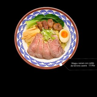 15C. Miso wagyu A bajo temperatura con fideos de arroz