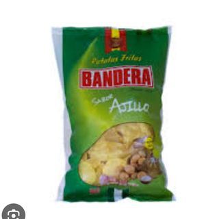 Patatas al ajillo bandera