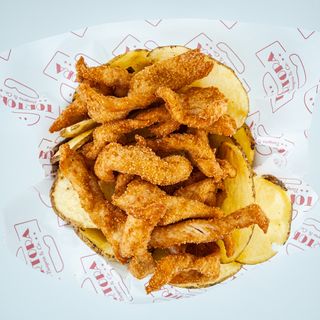 Chips con straccetti di pollo