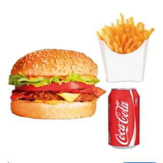 Hamburguesa, Patatas Y Refresco