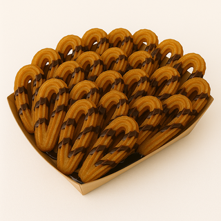 18 minichurros con salsa