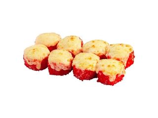 Zapiekany z pieczonym łososiem