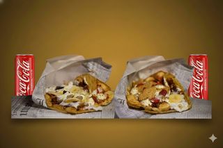 Смаш банана гофрета и Чийзкейк гофрета (малки) + 2 х Кока Кола (330ml)