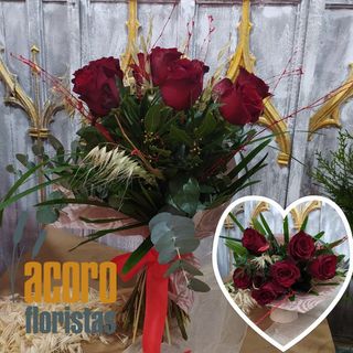 Media Docena De Rosas Rojas