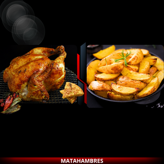 COMBO POLLO ASADO + PIMIENTOS + TORTILLA