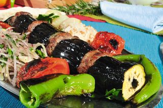 Кебаб с баклажаном