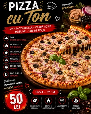Pizza cu Ton 32 cm