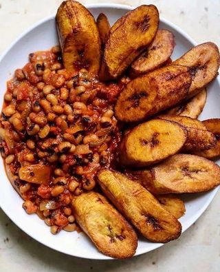 Porridge Beans and plantain
