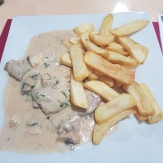 Escalope Salsa Champiñones